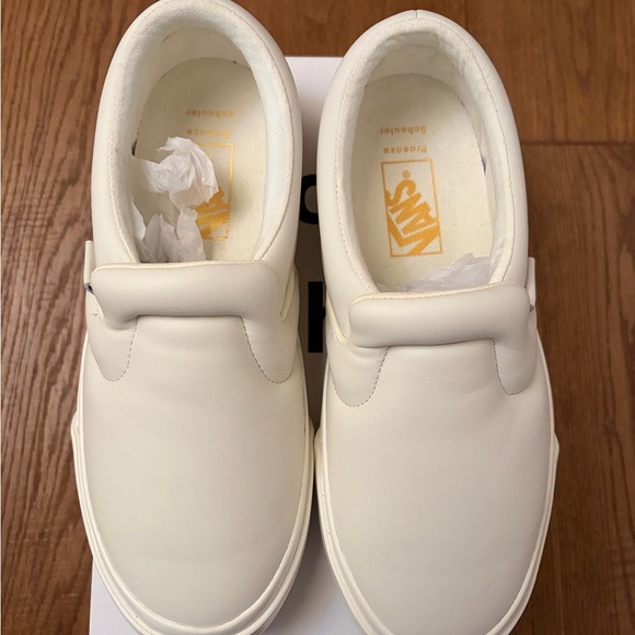 Proenza Schouler Shoes - Proenza Schouler x Vans Ecru Slip-On Sneakers